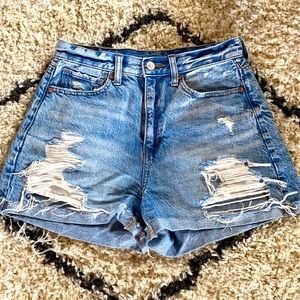 American Eagle High Rise Jean Shorts